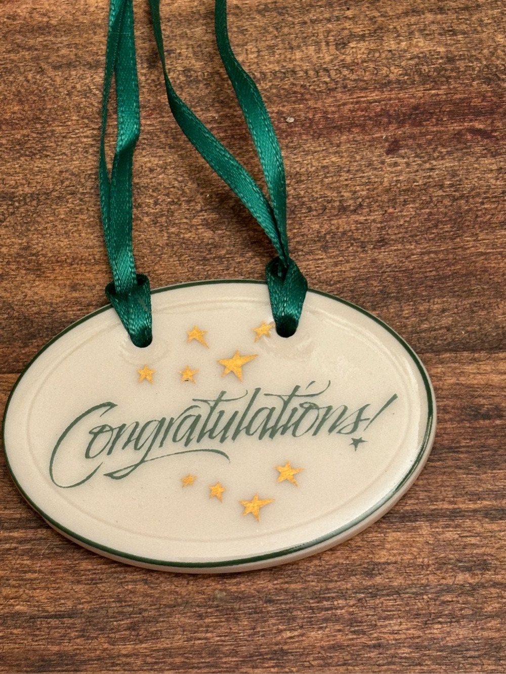 Longaberger Vintage 1994 “Congratulations”Basket Tie-On, Like New